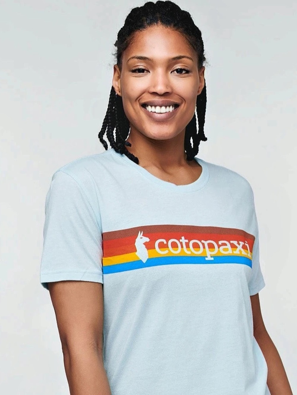 Cotopaxi On The Horizon T-Shirt - Women's Pale Blue Tee, Small
